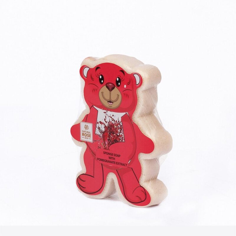 Pomegranate Extract Bear Sponge Soap