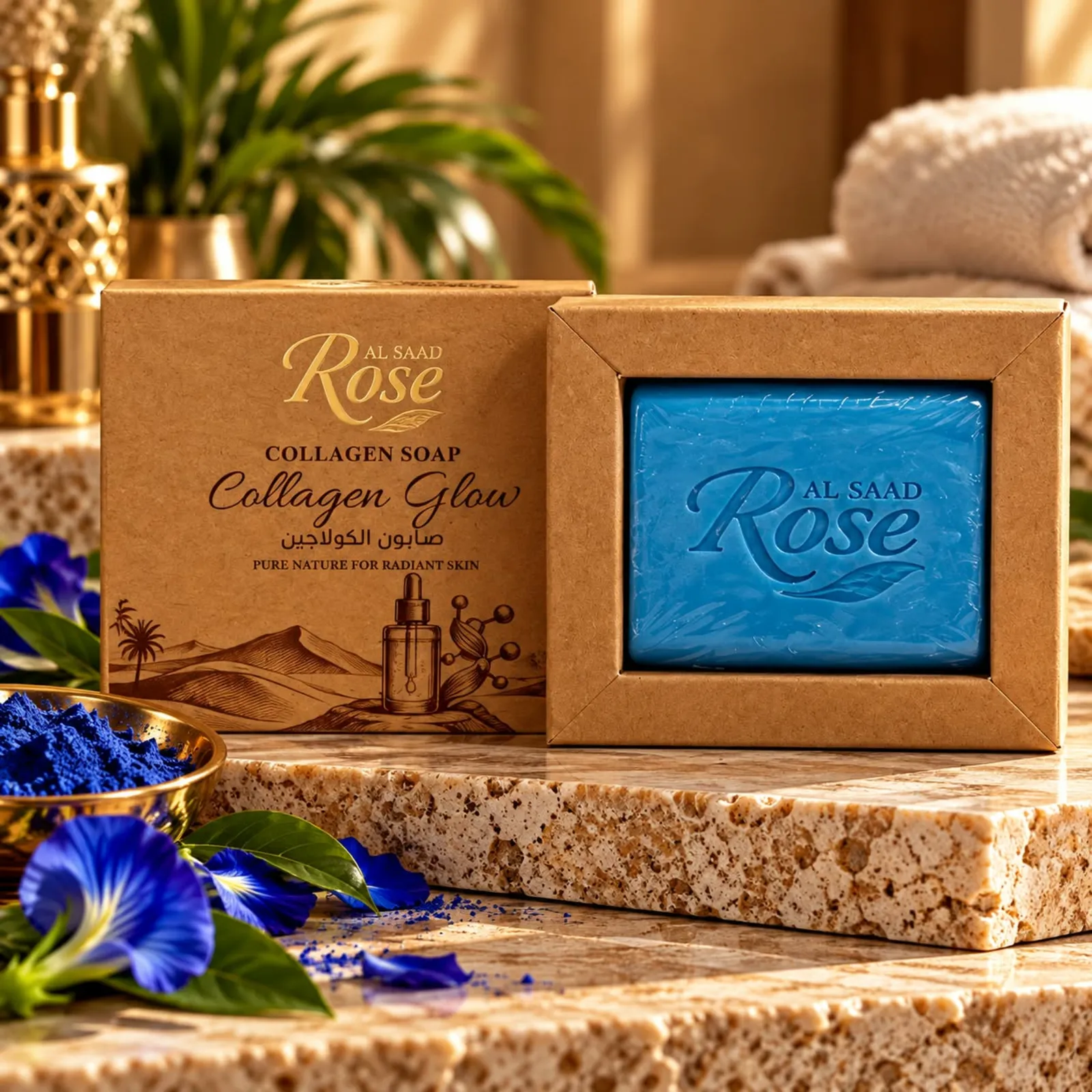 Al Saad Rose Collagen Glow Soap – Collagen Soap for Radiant Skin