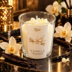 Al Saad Rose Vanilla Scented Candle – Luxury Fragrance Candle 216g - Image 2