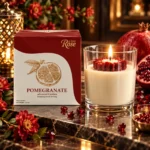 Al Saad Rose Pomegranate Scented Candle – 216g